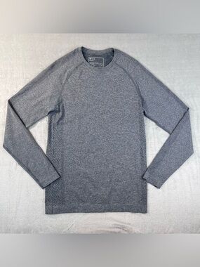 FIGS Threads for Threads Seamless Long Sleeve Gray Active Top Size S performance